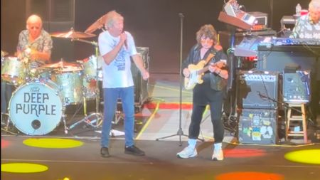 Ritchie Blackmore performs with Deep Purple for the first time in more than 30 years