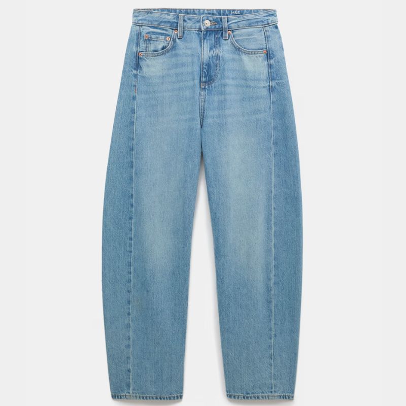 denim barrel jeans
