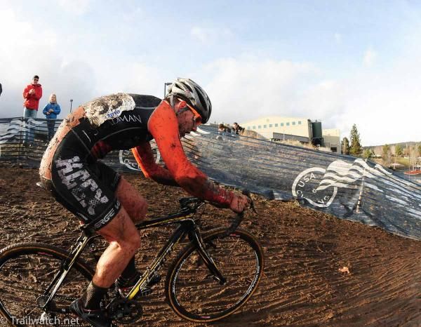 Joe Schmalz (Mercy Cycling) on the 180 turn at the top of the course