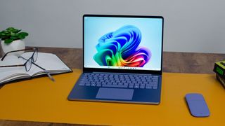 A Microsoft Surface Laptop 13-inch on a desk