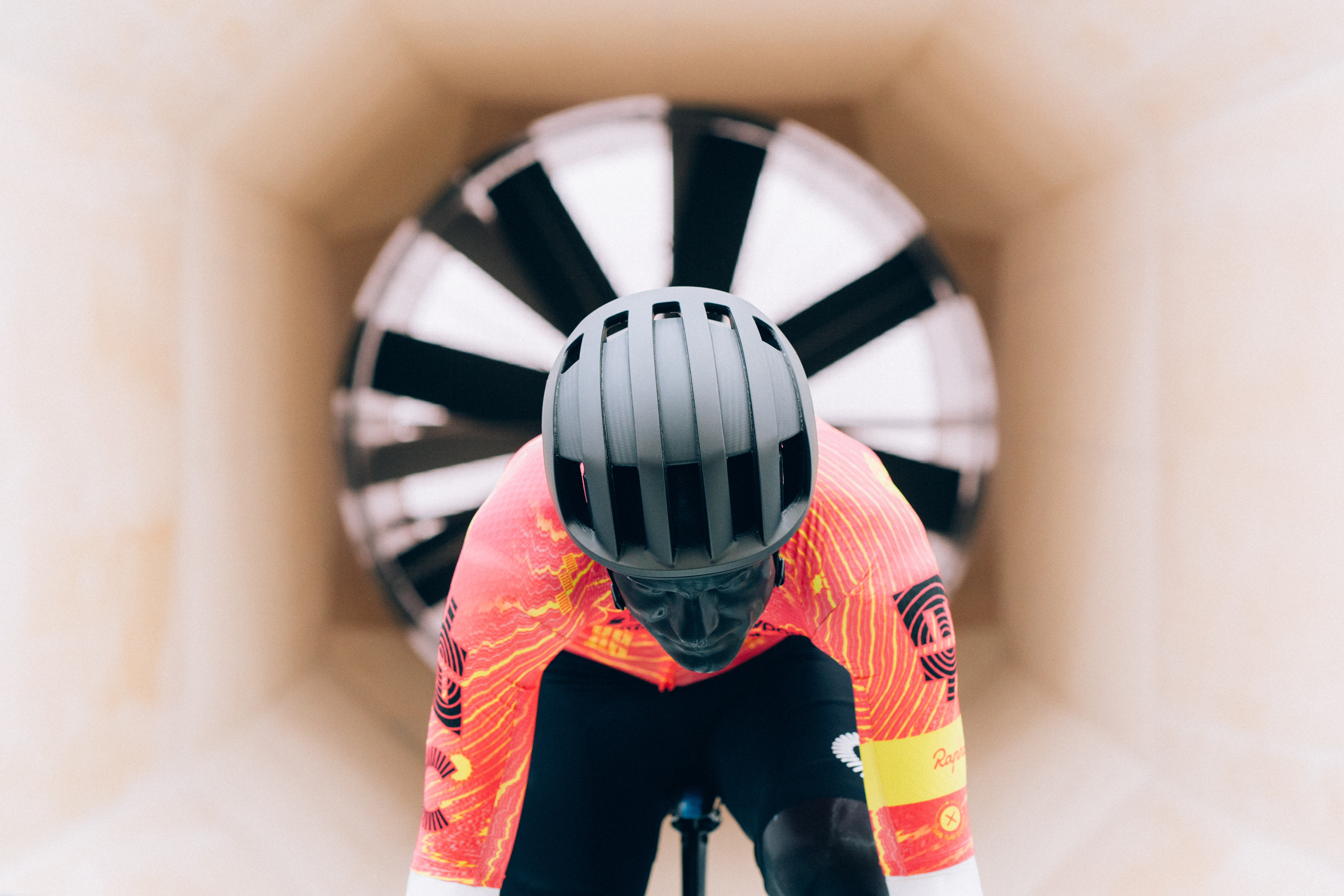 A front-on view of the POC Cytal Carbon helmet
