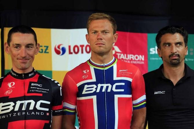 Thor Hushovd in his Norwegian champion's jersey