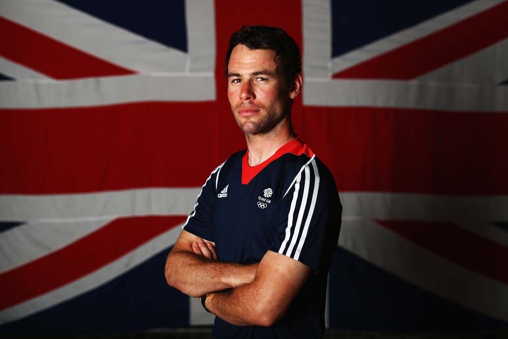 Mark Cavendish flies the flag for Great Britain
