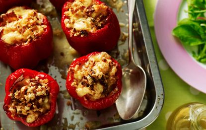 Baked stuffed peppers