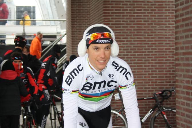 Philippe Gilbert (BMC) was in good spirits at the start