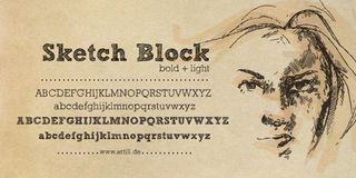Best free handwriting fonts: Sketch Block