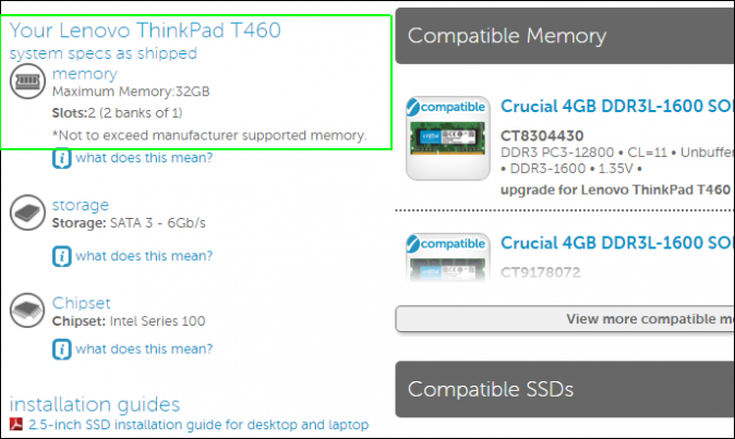 Crucial Memory advisor