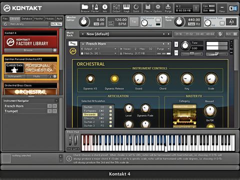 Each of Kontakt 4's seven library categories now has its own skin.