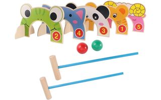 Toyandona children's jungle animal croquet set