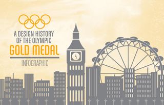 The infographic by David Watkins details medal design from 1928 right up to this year's medal