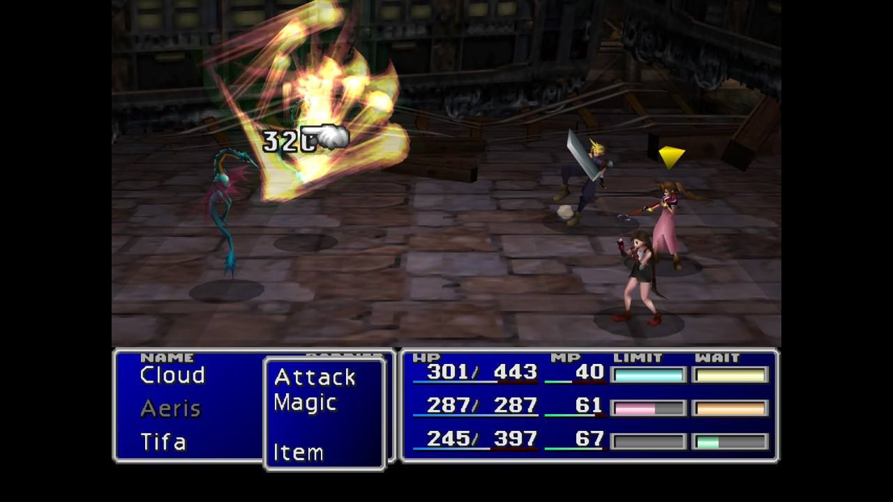 Final Fantasy VII Nintendo Switch Cloud Limit Break Cross slash