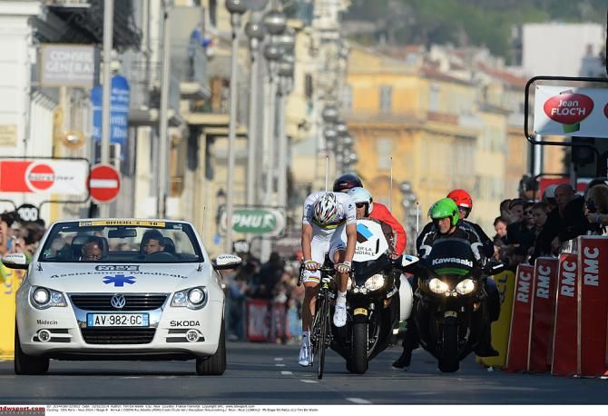 World champion Rui Costa was not seriously injured in his crash.