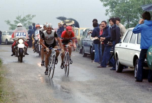 Wladimiro Panizza suffers on a climb