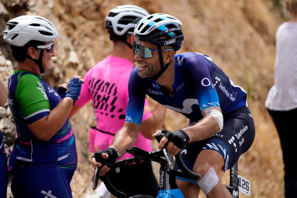 CAMPBELLTOWN AUSTRALIA JANUARY 20 Luis Guillermo Mas of Spain and Movistar Team competes during the 23rd Santos Tour Down Under 2023 Stage 3 a 1168km stage from Norwood to Campbelltown TourDownUnder WorldTour on January 20 2023 in Campbelltown Australia Photo by Daniel KaliszGetty Images