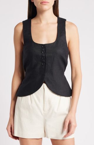 Stanze Linen Vest