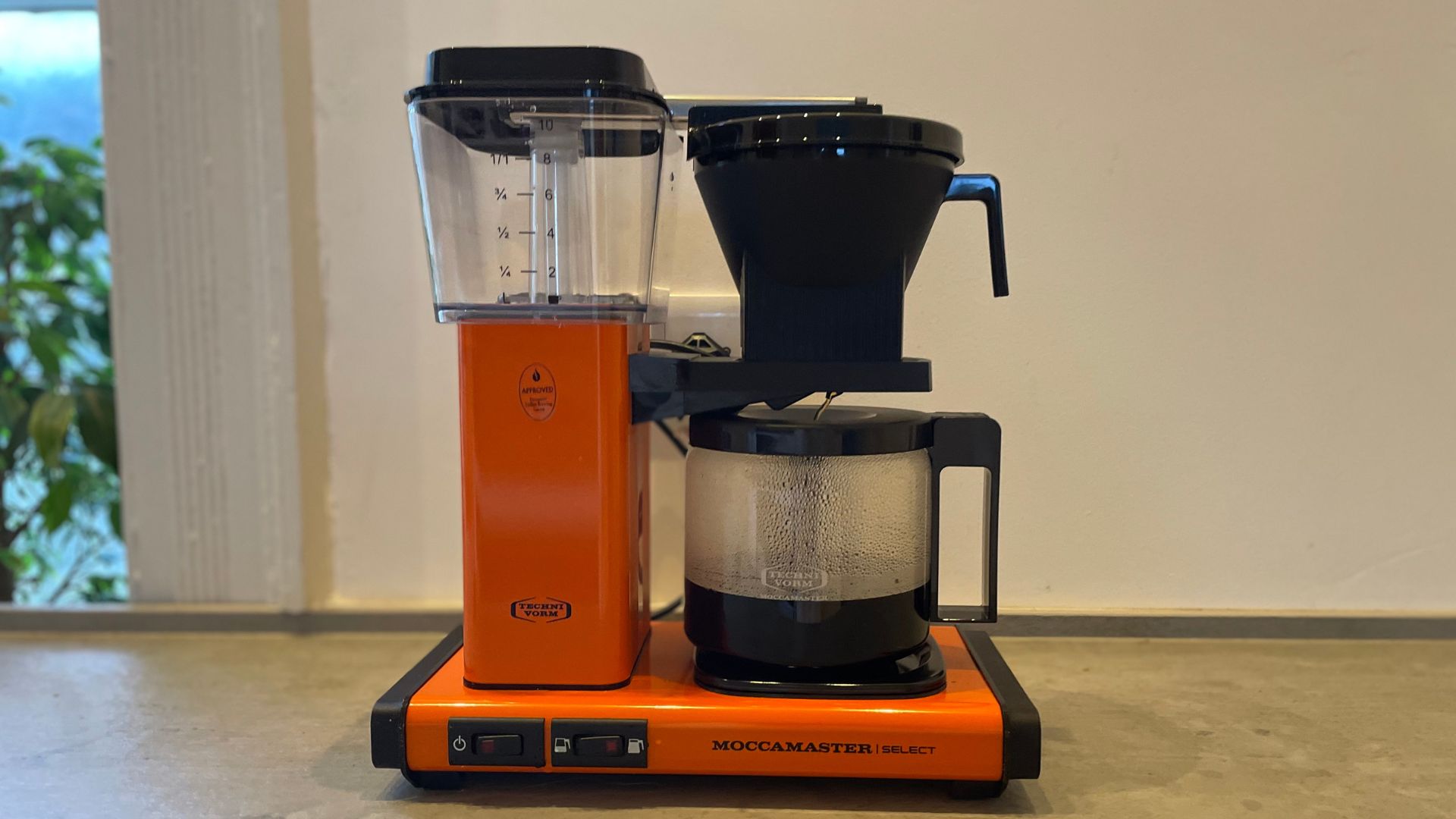 Technivorm Moccamaster Coffee Maker being tested in the test kitchen