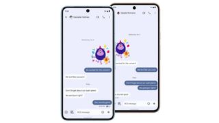 Google Custom Bubbles feature in RCS messages