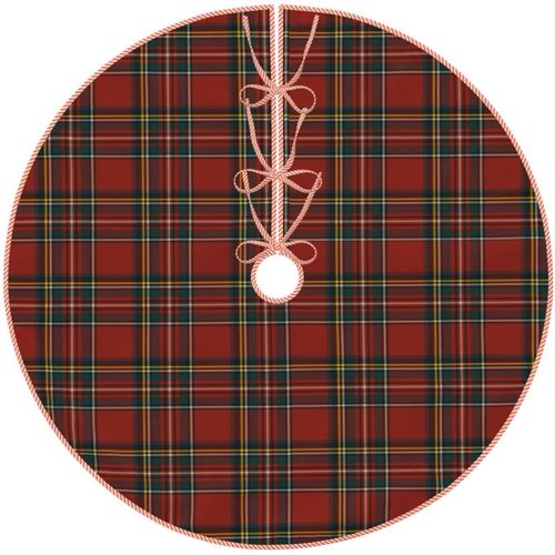 Classic Plaid Christmas Tree Skirt