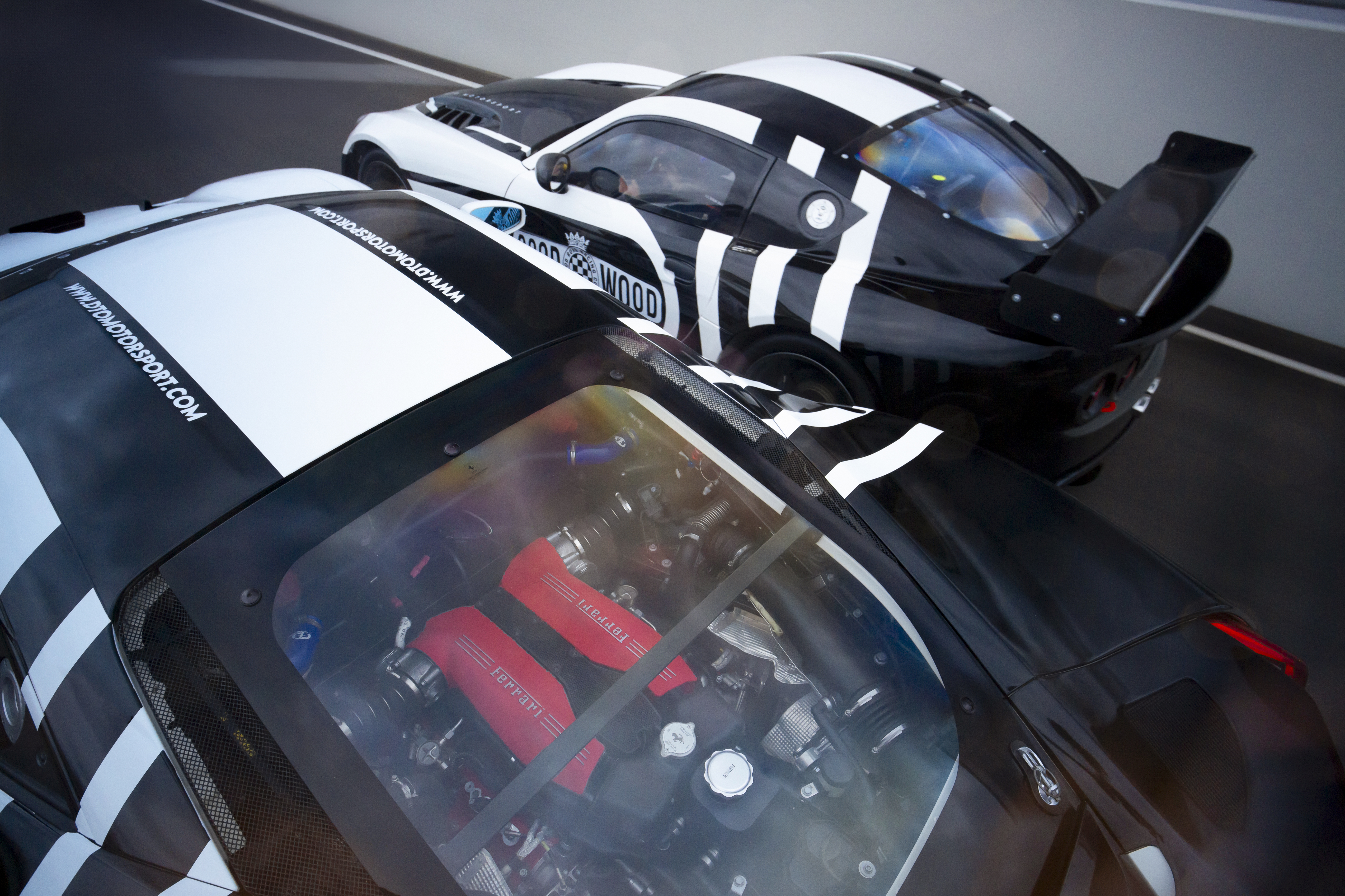 White race cars