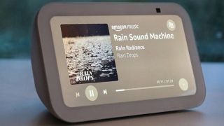Echo Show with Rain Sound Machine on the screen
