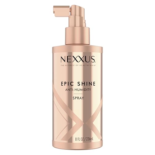 Nexxus Epic Shine Anti-Humidity Spray Heat Protection for Long Lasting, Weightless Shine, With Styleprotect Technology 8 Oz