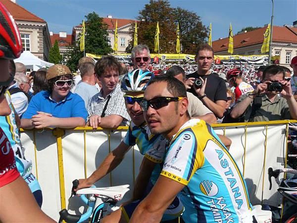 Assan Bazayev (Astana) before the start.