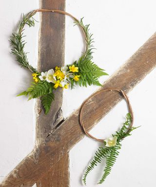 spring wreaths with flowers