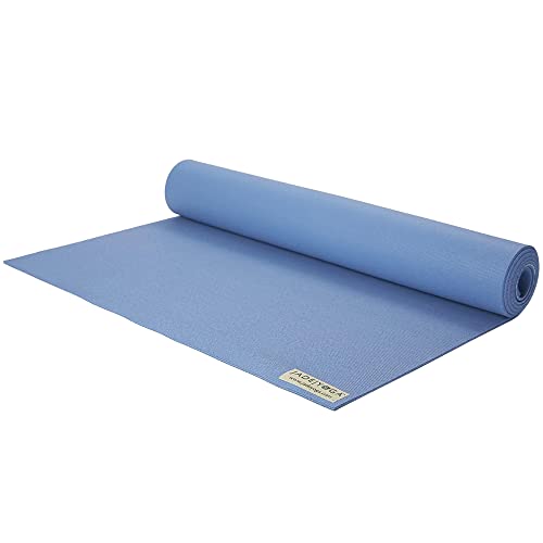 Jadeyoga Harmony Yoga Mat- Durable &amp;amp; Thick Gym Fitness Mat, Non-Slip Natural Rubber Yoga Mat- Home Exercise &amp;amp; Stretching Mat, Workout Mat- Yoga, Pilates &amp;amp; Meditation for Women &amp;amp; Men (slate Blue, 68'')