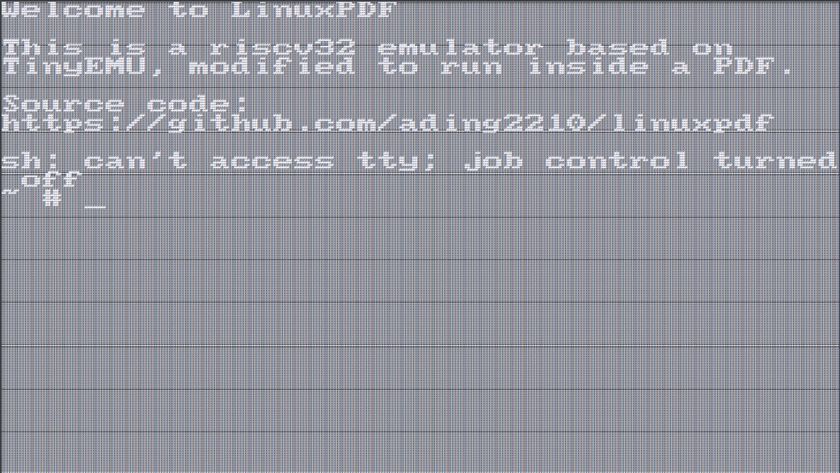 LinuxPDF screens, from a project by Ading2210