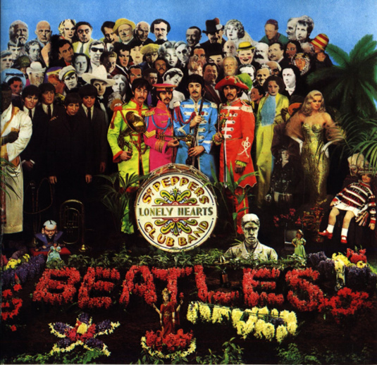 Pop artists Peter Blake and Jann Haworth were responsible for Sgt Pepper's Grammy Award-winning album cover