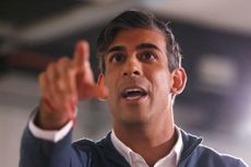 Rishi Sunak announces the triple lock plus state pension policy at a general election campaign event (Photographer: Hollie Adams/Bloomberg via Getty Images)