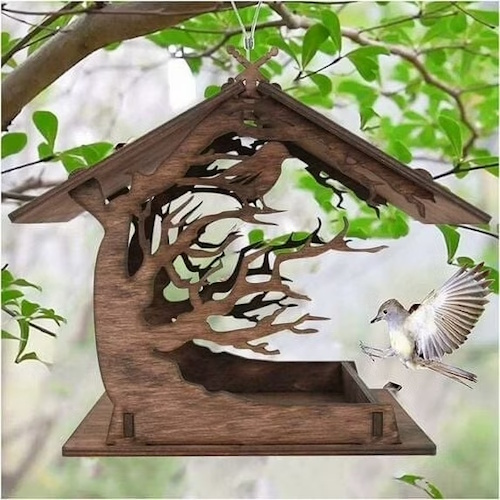 Walmart wooden bird feeder