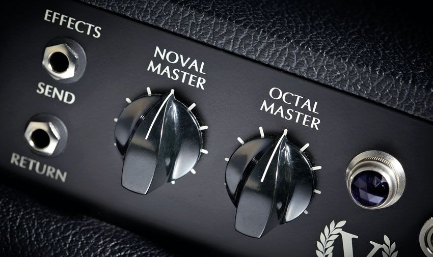 The V10 has separate master volume controls for its two output valves