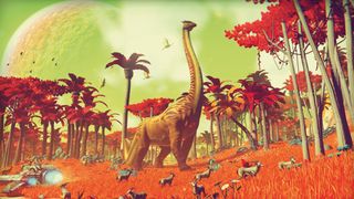 Art from this year's video game No Man's Sky. "A lead artist took pity on me," says artist Grant Duncan about his big break