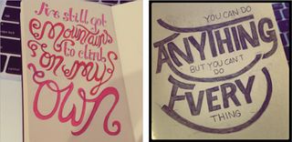 Check out Alison's 'daily doodles' page for typography inspiration