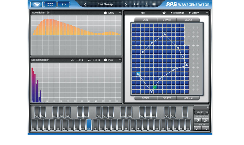 The graphical editors help to make the workings of this complex synth fathomable