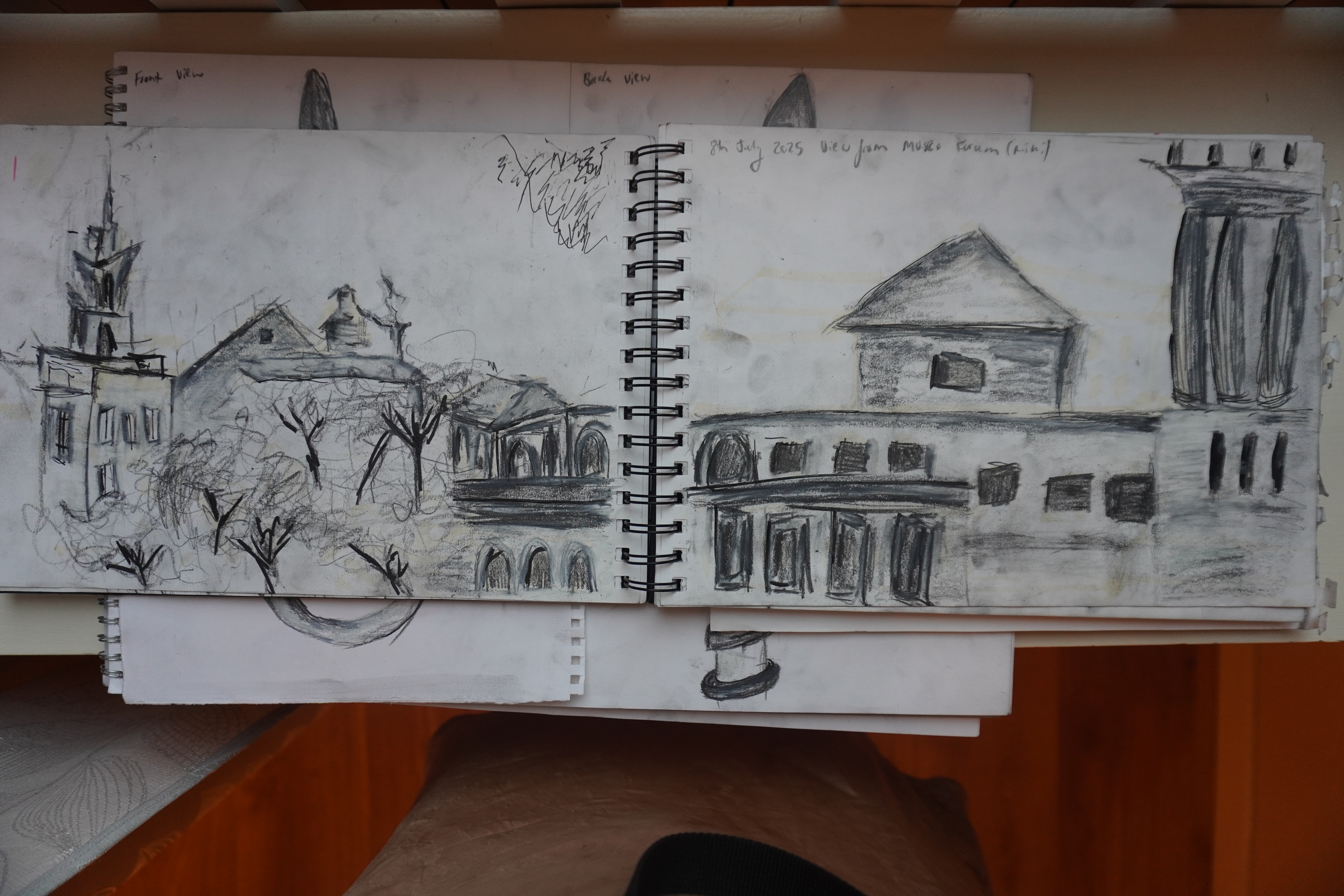 Sketches from the Forum museum.
