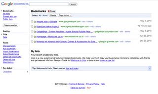 Google bookmarks