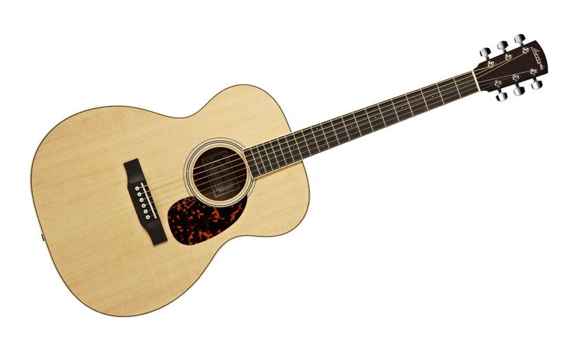 The three soundhole rings are the only decoration, and they're classily austere