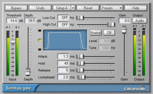 The Sonitus gate plug-in is sidechain-ready.