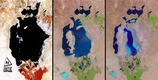 A Shrinking Aral Sea