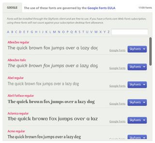 Google has made versions of its fonts for desktop available to designers for free