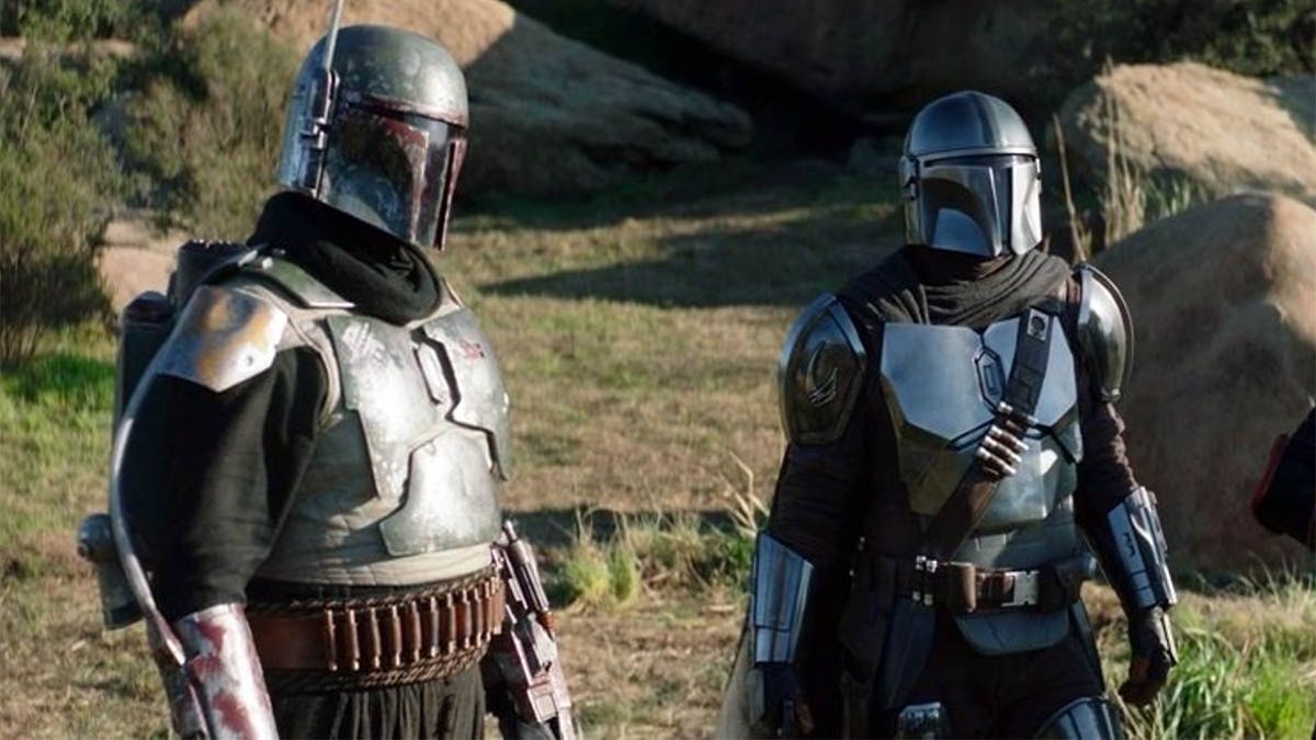 Temuera Morrison and Pedro Pascal on The Mandalorian