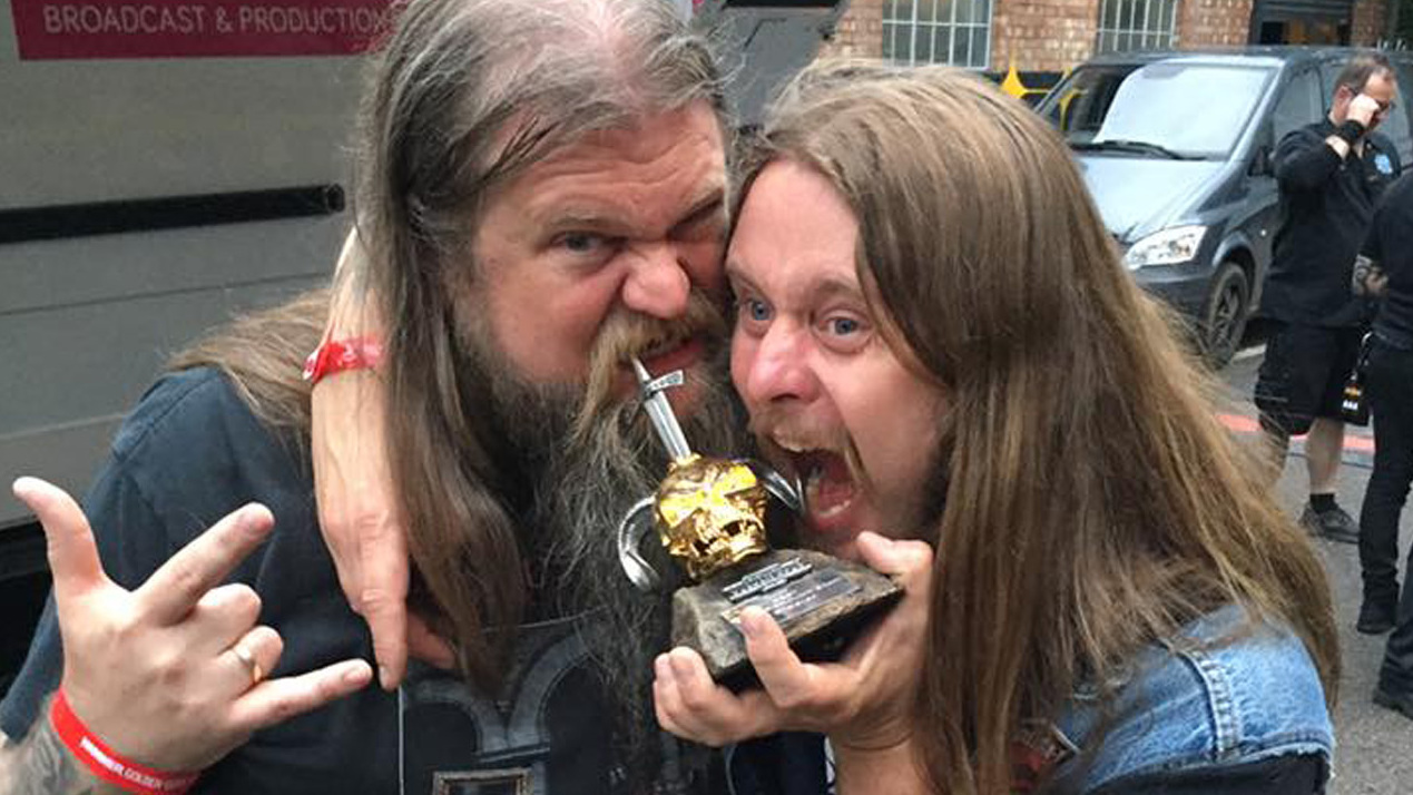 Enslaved with their Metal Hammer Golden God Award