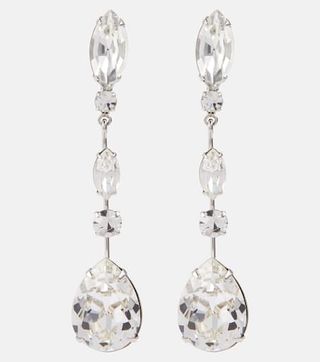 Cicely Crystal-Embellished Drop Earrings