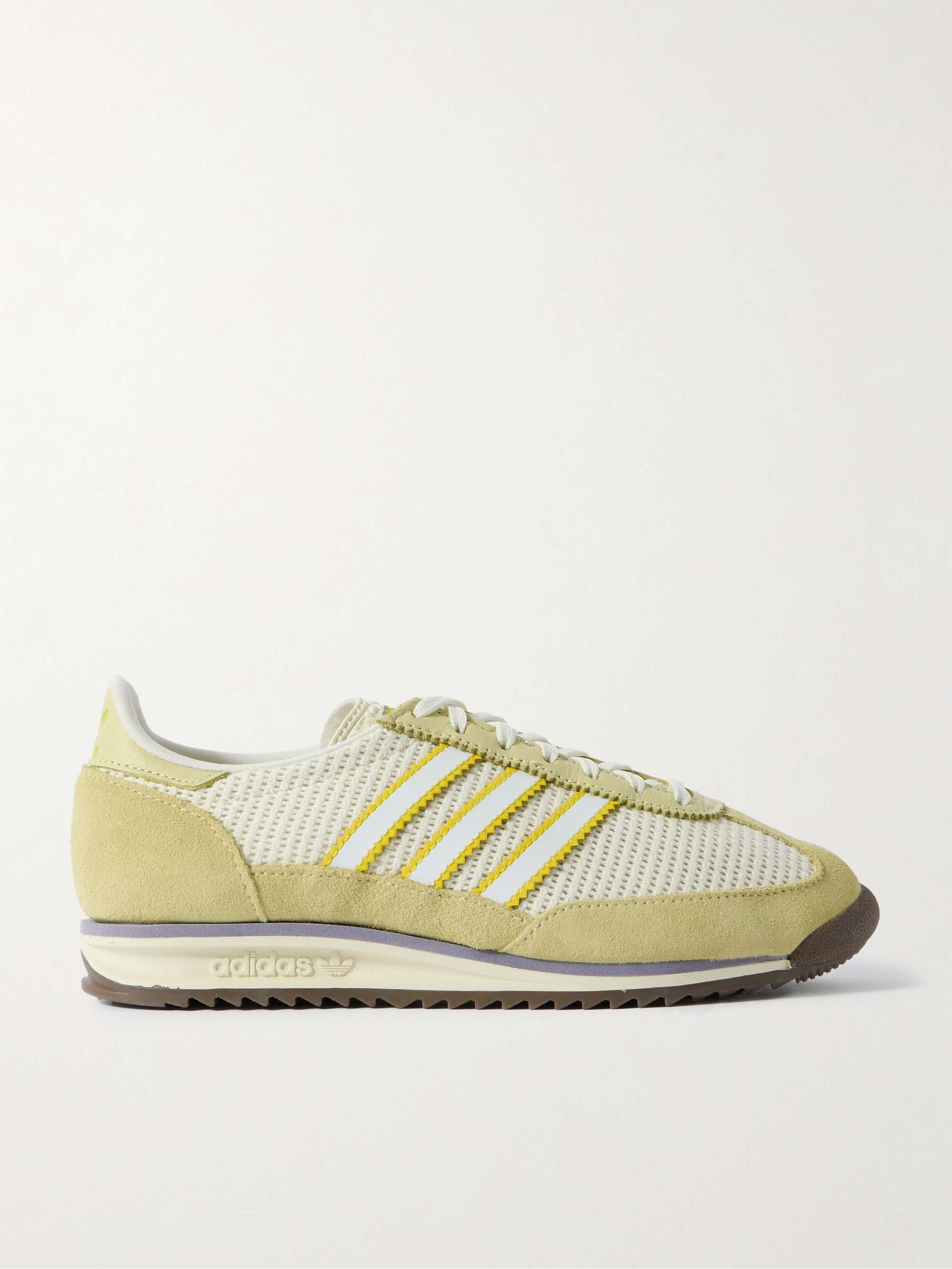 Sl 72 Og Suede and Leather-Trimmed Mesh Sneakers