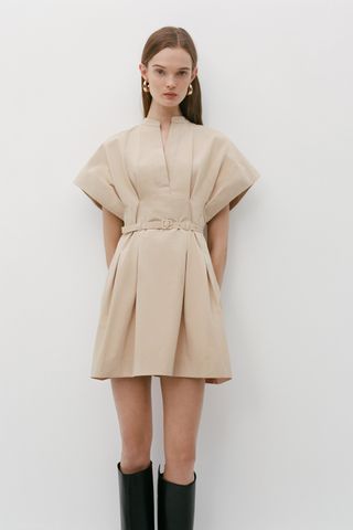 Zw Collection Belted Short Dress