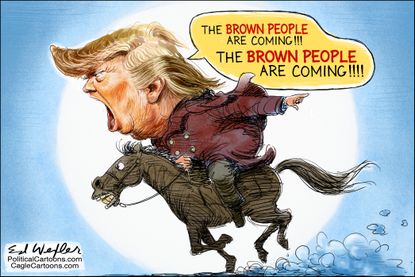 U.S. Trump Paul Revere migrant caravan immigration midterm election