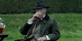 All The Money In The World Christopher Plummer having a drink