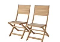 GoodHome Kuantan Wooden Foldable Chair, Pack of 2 | £171 now £100 at B&amp;Q (save £71)